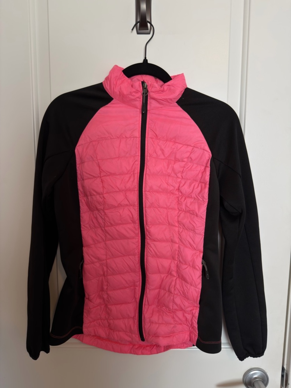 Women's Pink and Black Light Weight Jacket